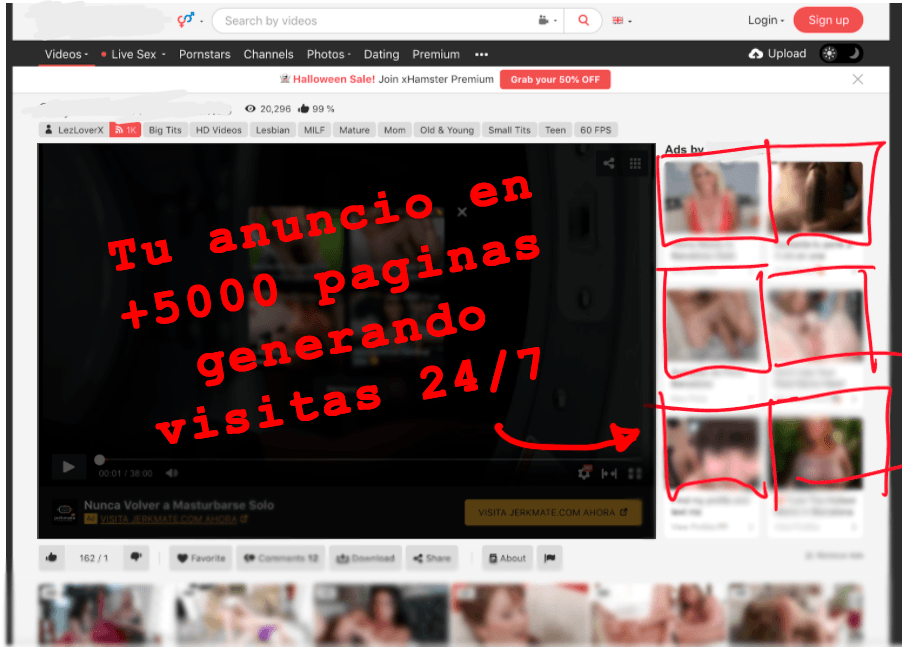 Ejemplo de ubicaci&oacute;n del anuncio